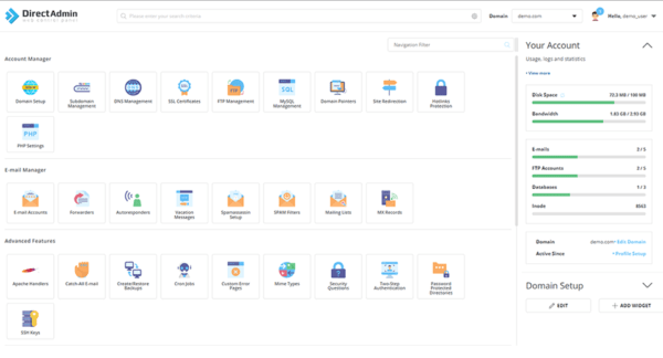 DirectAdmin Hosting - SetraHost - Best Web Hosting And Domain Services